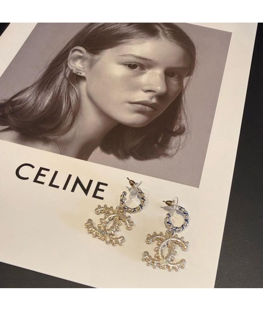 CHANEL Золотые серьги, фото 2