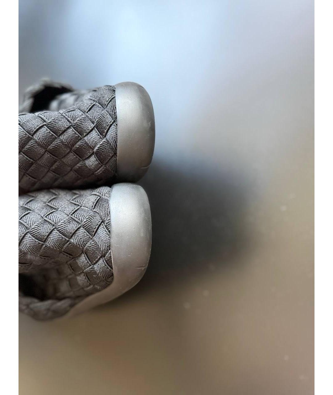 BOTTEGA VENETA Черные низкие кроссовки / кеды, фото 4