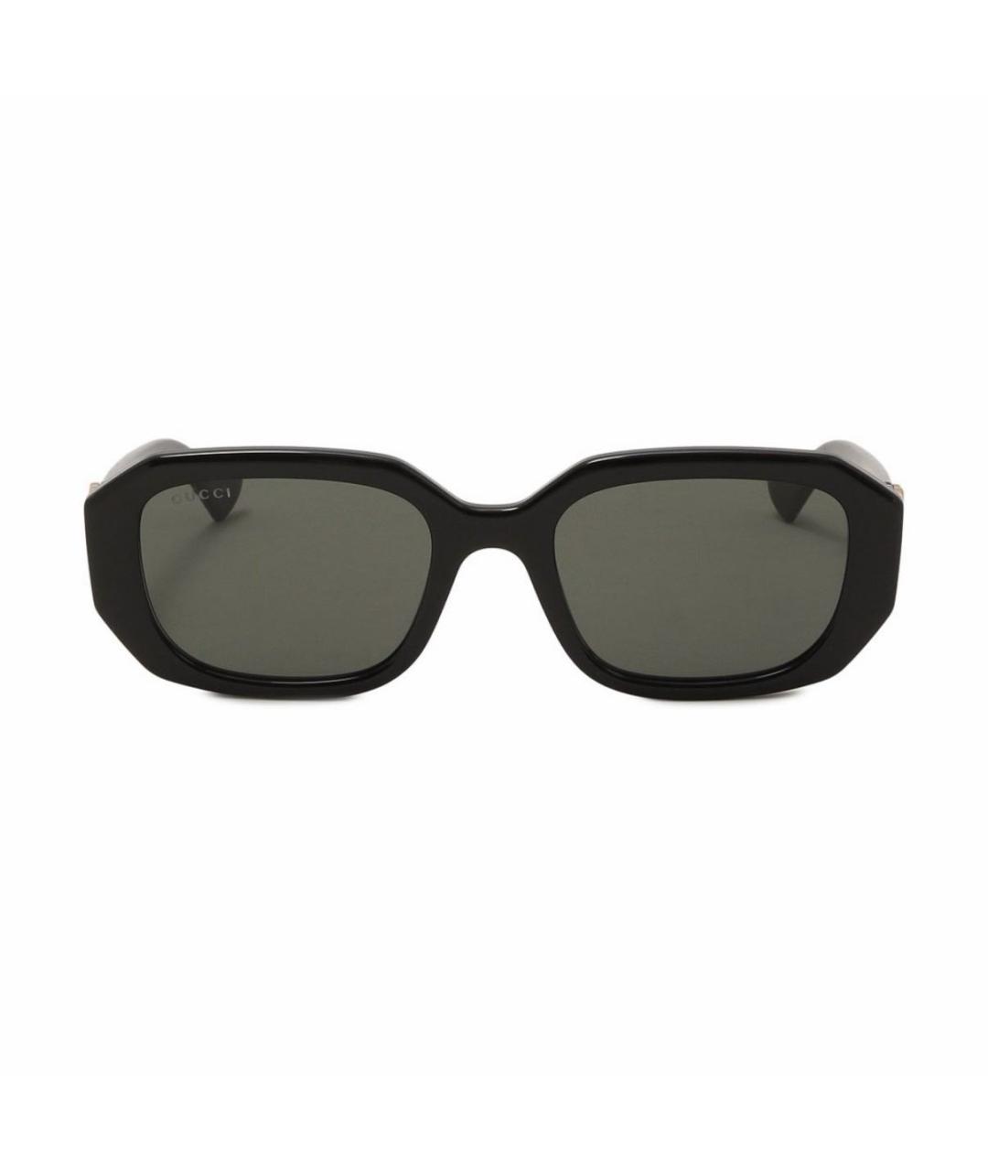 GUCCI Черные пластиковые солнцезащитные очки, фото 1