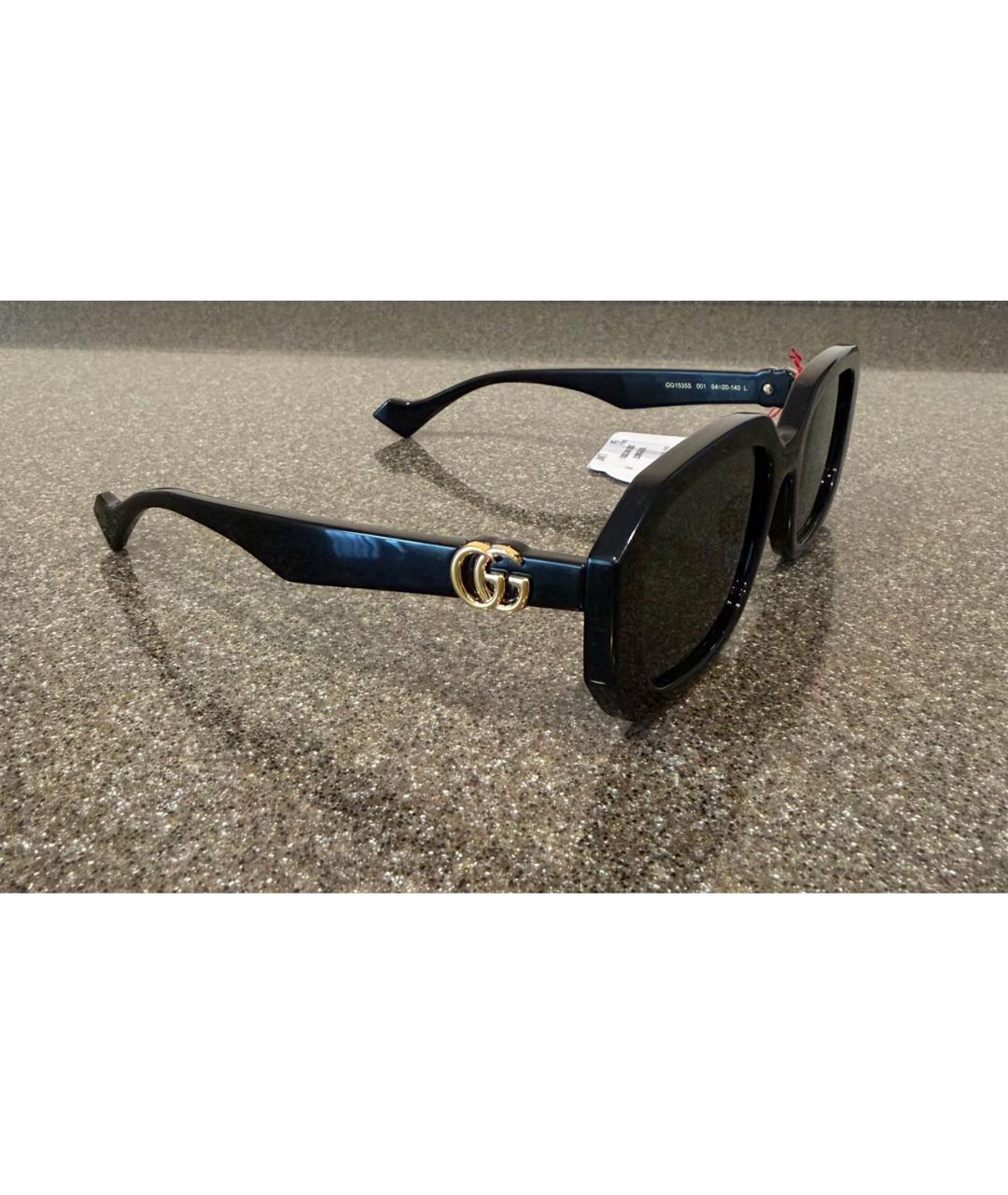GUCCI Черные пластиковые солнцезащитные очки, фото 3
