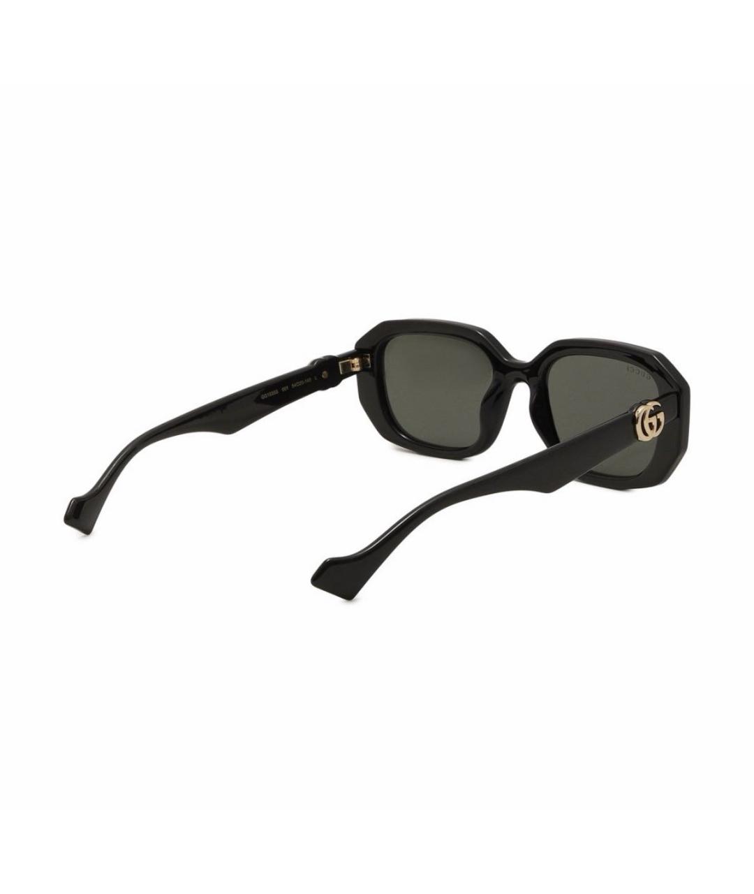 GUCCI Черные пластиковые солнцезащитные очки, фото 8