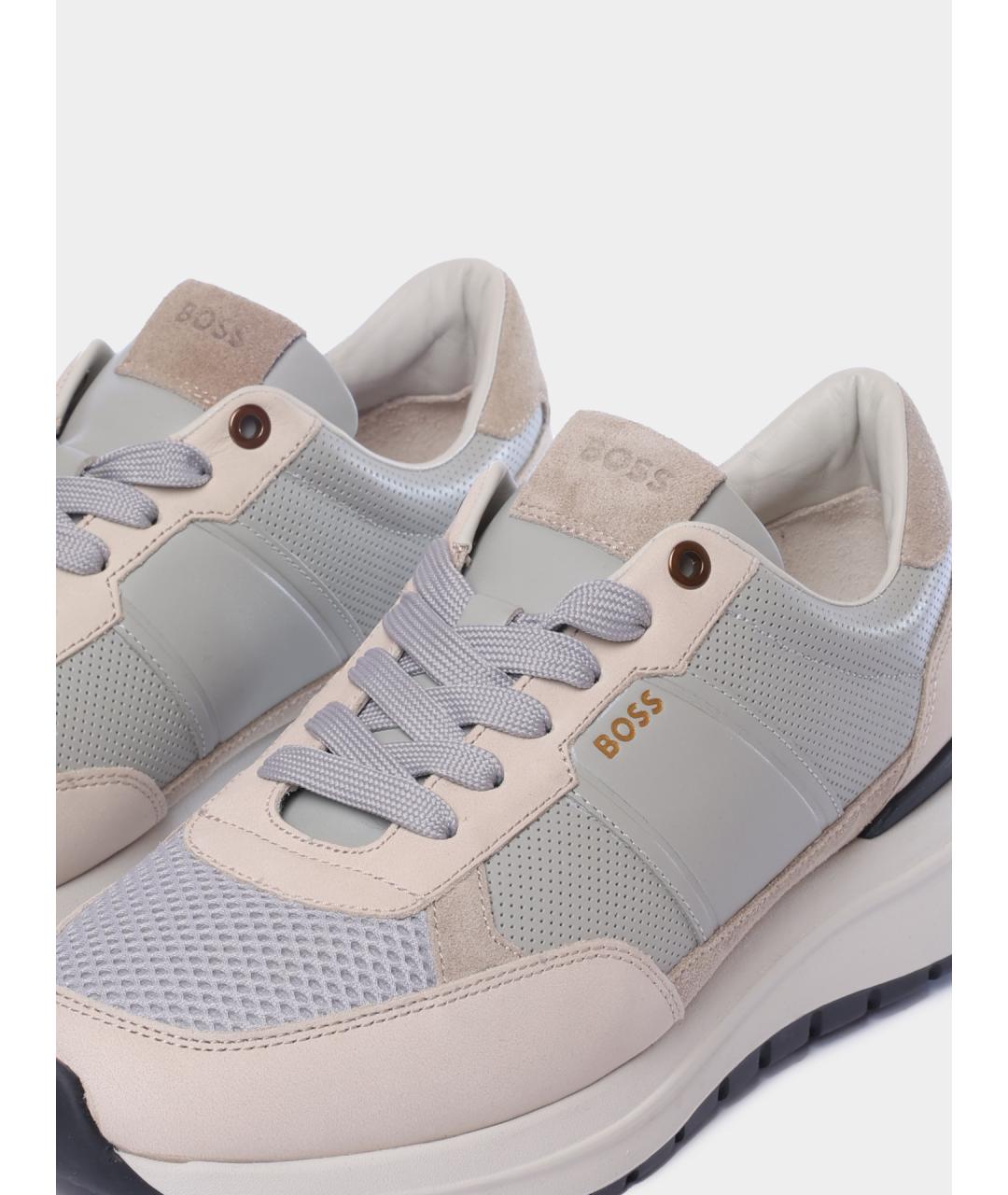 HUGO BOSS Серые низкие кроссовки / кеды, фото 4