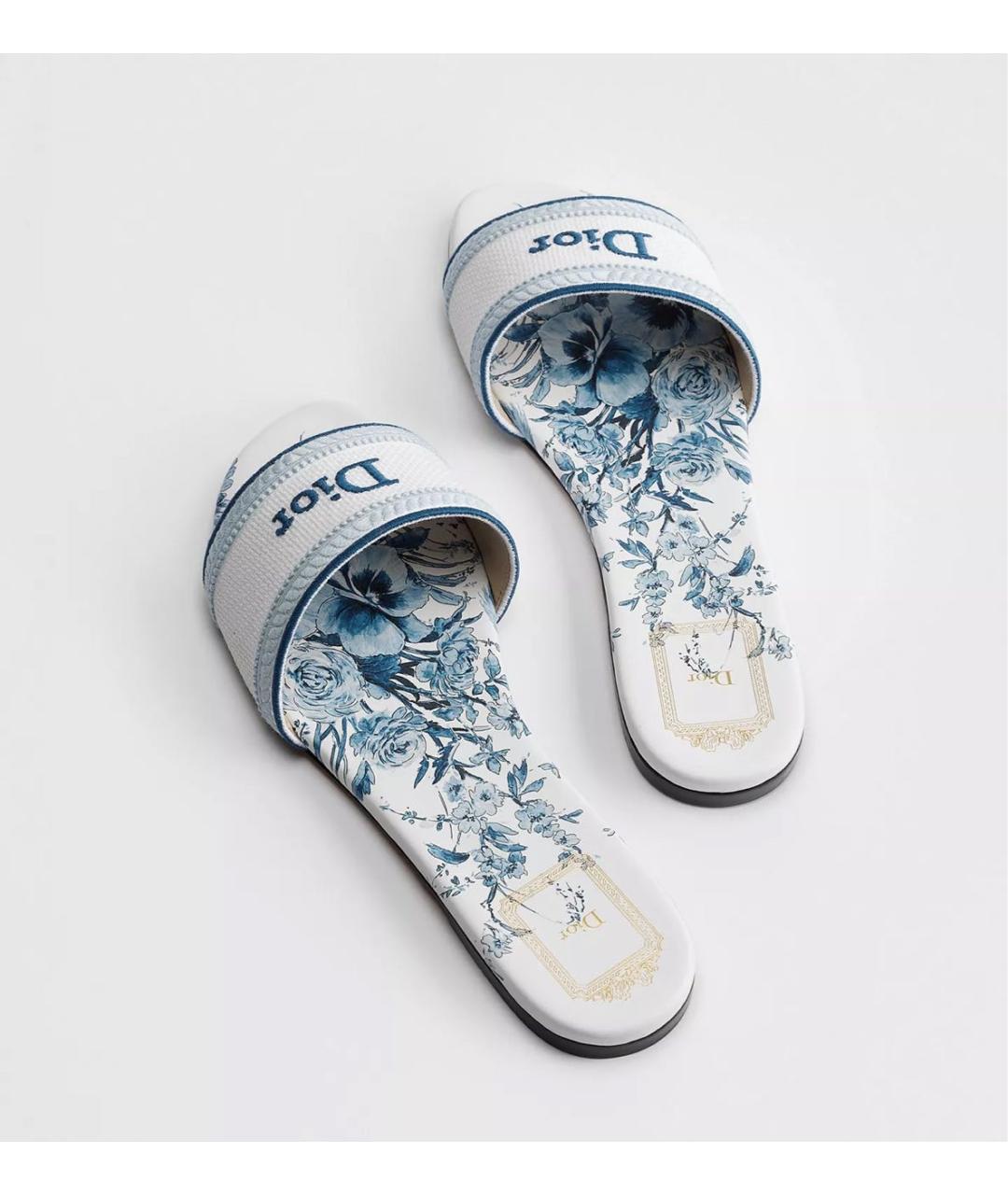 CHRISTIAN DIOR Голубые мюли, фото 4