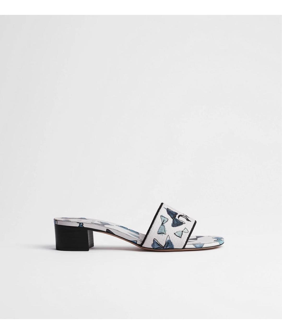 CHRISTIAN DIOR Синие мюли, фото 6