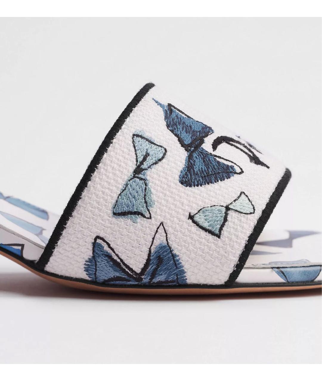 CHRISTIAN DIOR Синие мюли, фото 5