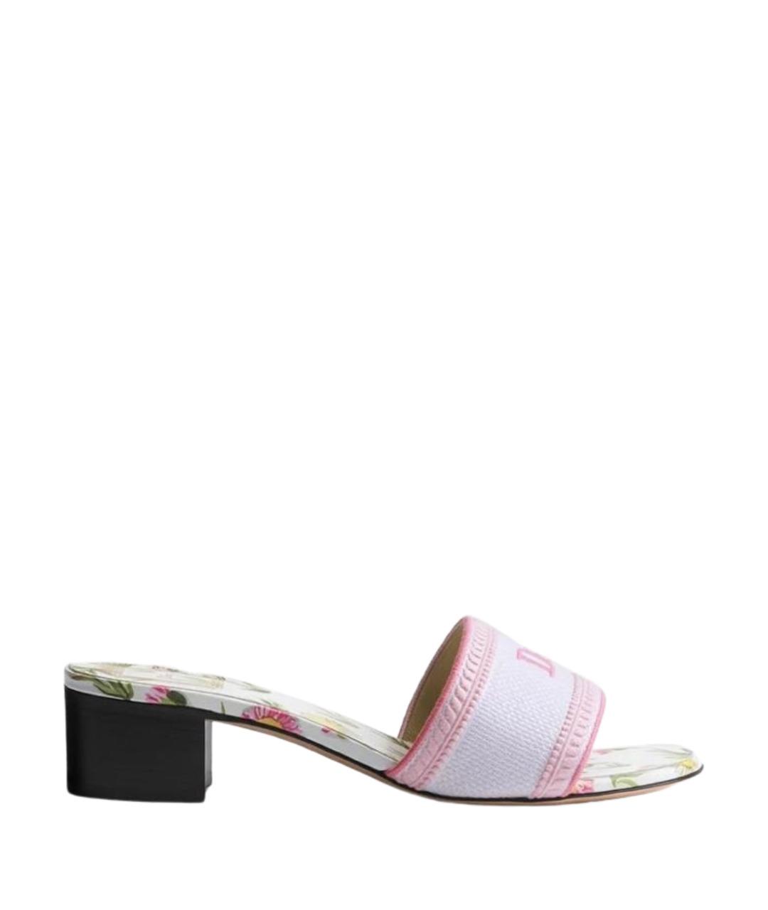 CHRISTIAN DIOR Розовые мюли, фото 1