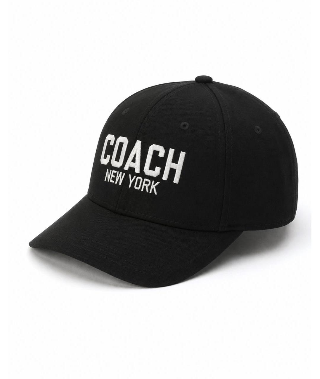 COACH Черная хлопковая кепка, фото 9