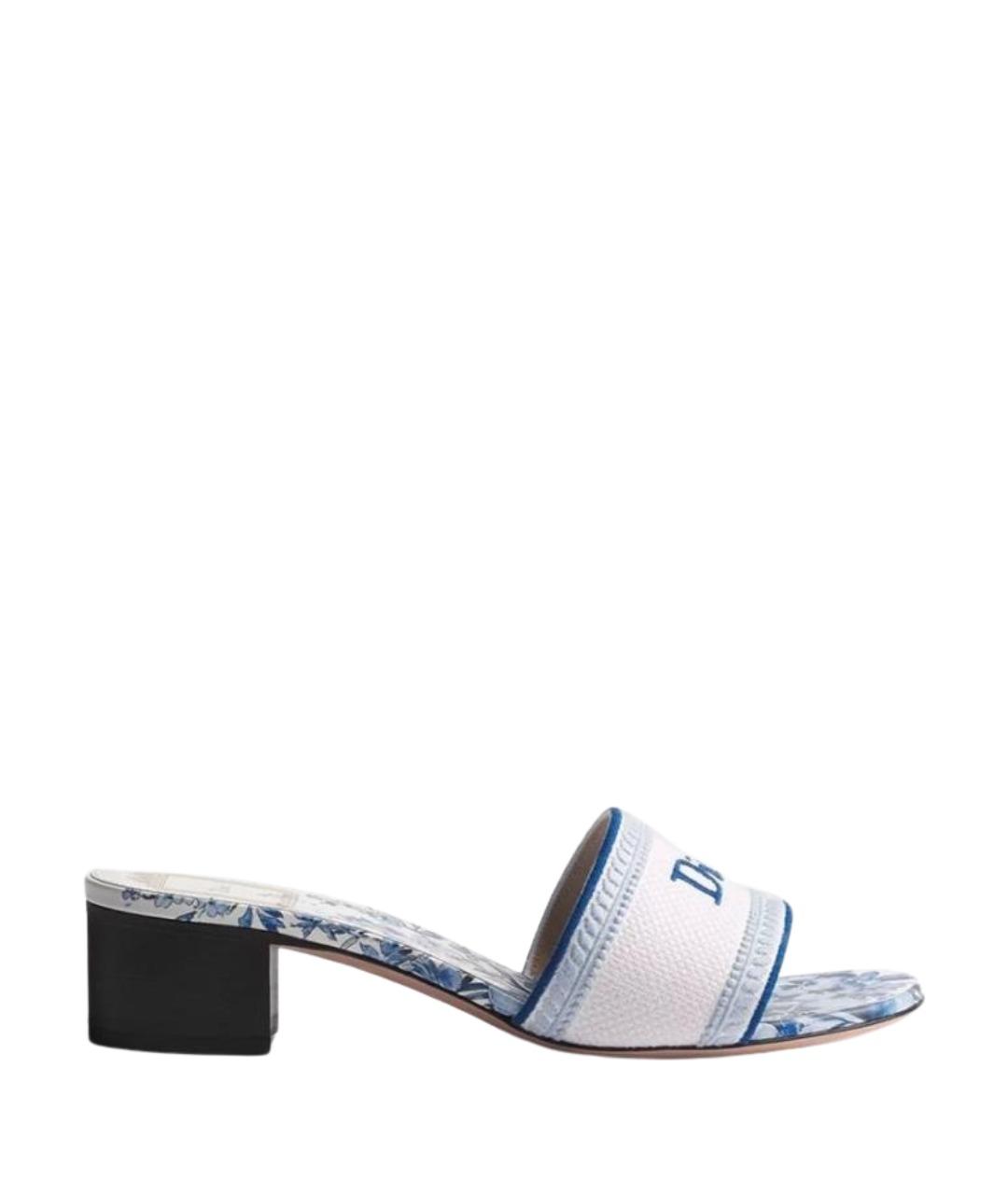 CHRISTIAN DIOR Синие мюли, фото 1