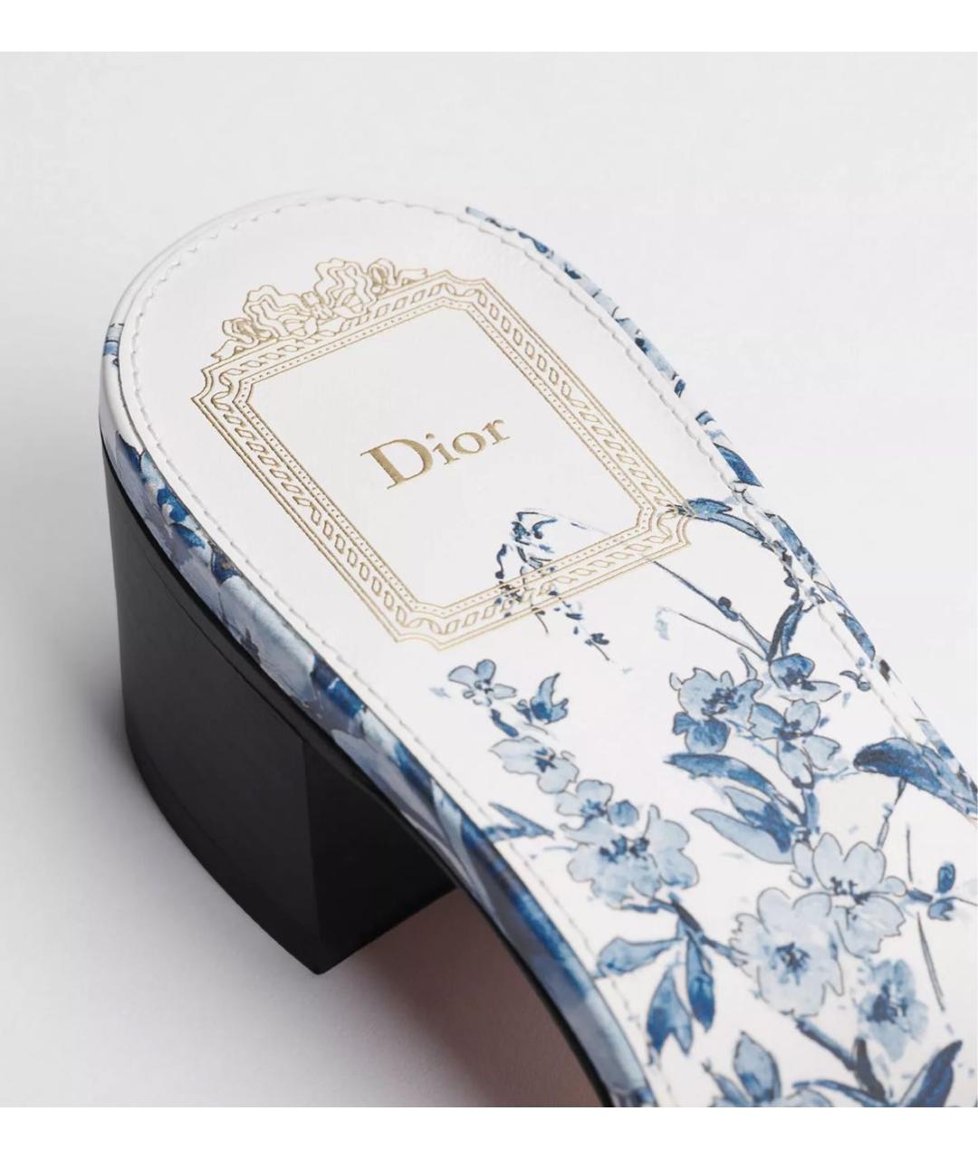 CHRISTIAN DIOR Синие мюли, фото 4