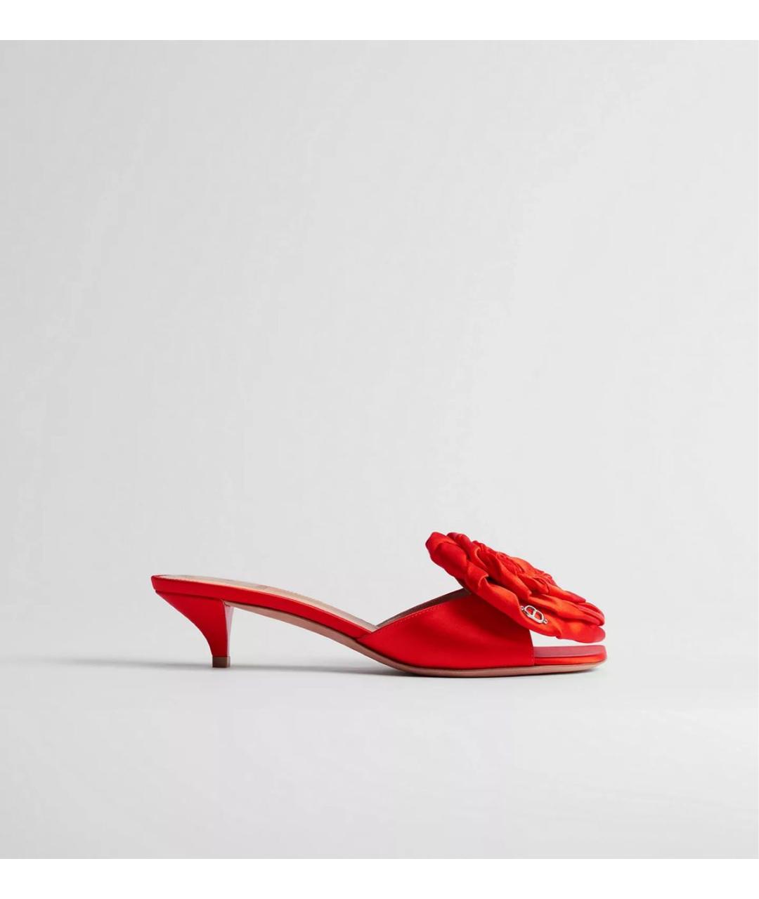 CHRISTIAN DIOR Красные мюли, фото 5