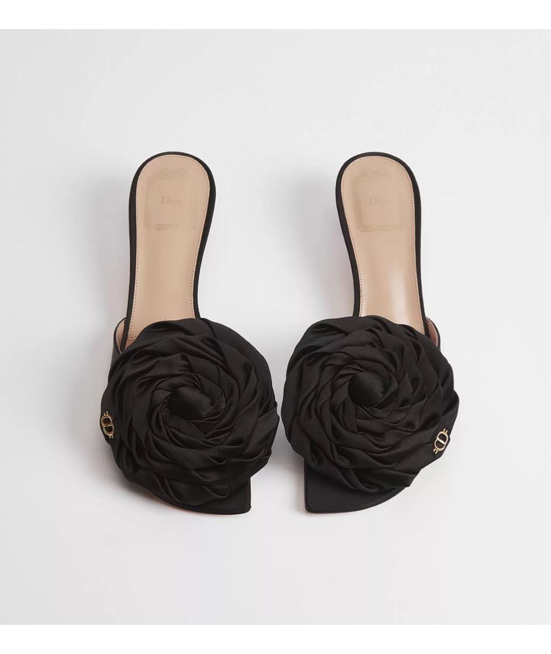 CHRISTIAN DIOR Черные мюли, фото 2