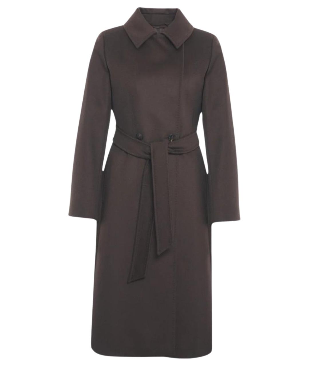 MAX MARA STUDIO Коричневое шерстяное пальто, фото 1