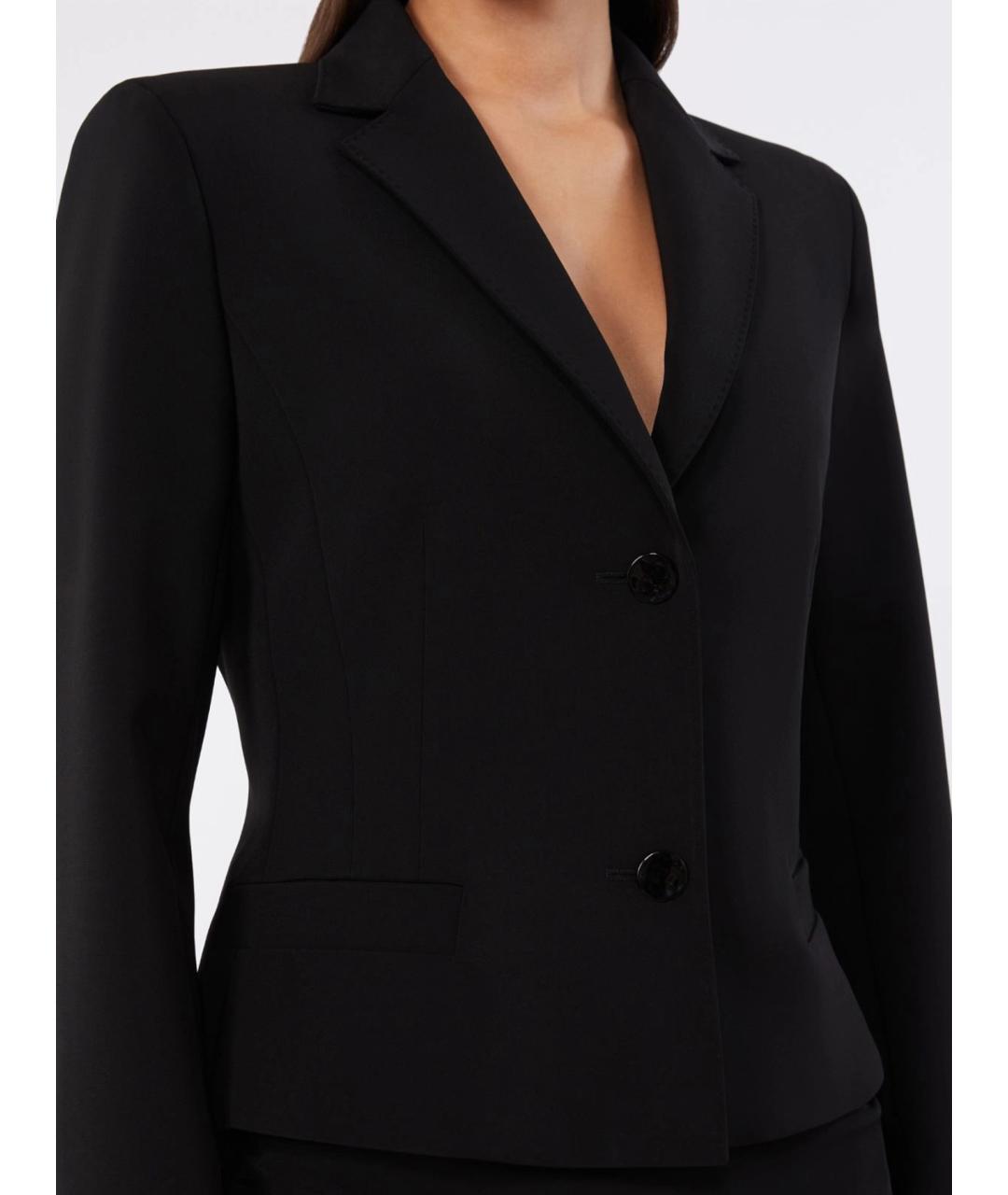 MAX MARA STUDIO Черная полиэстеровая куртка, фото 5