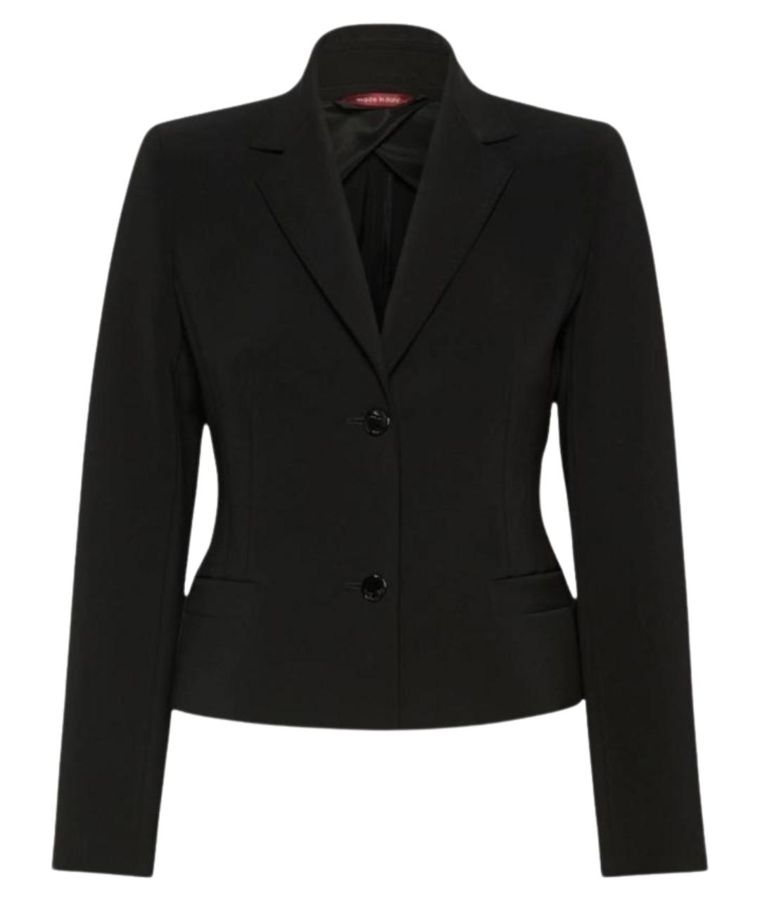 MAX MARA STUDIO Черная полиэстеровая куртка, фото 1