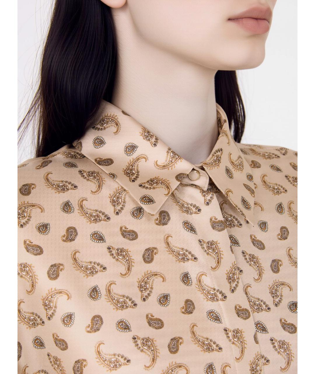 MAX MARA STUDIO Мульти шелковое повседневное платье, фото 4