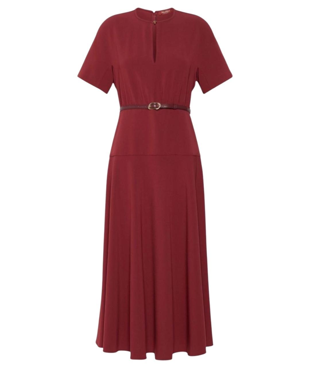 MAX MARA STUDIO Бордовое повседневное платье, фото 1