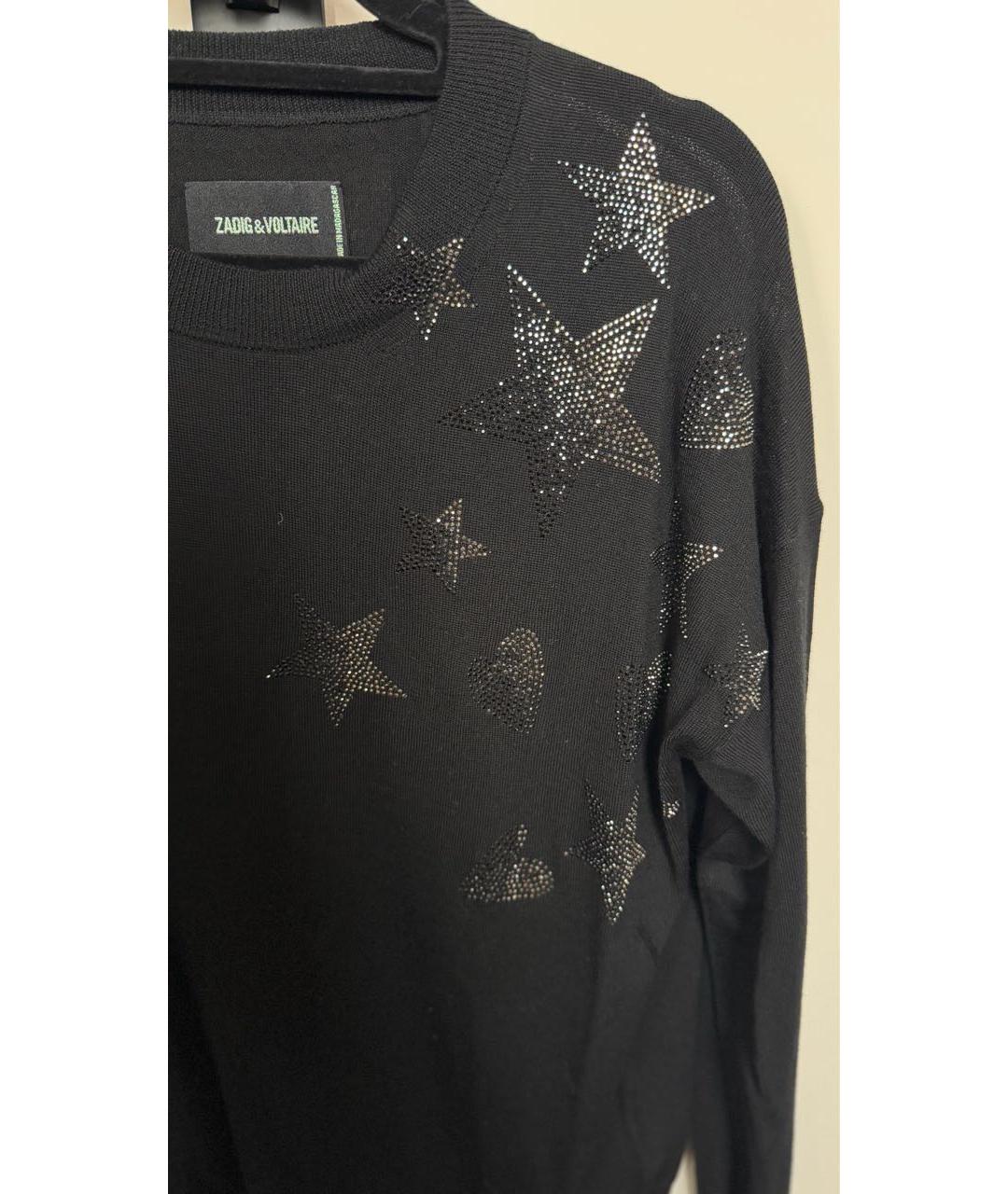 ZADIG & VOLTAIRE Черный кашемировый джемпер / свитер, фото 4