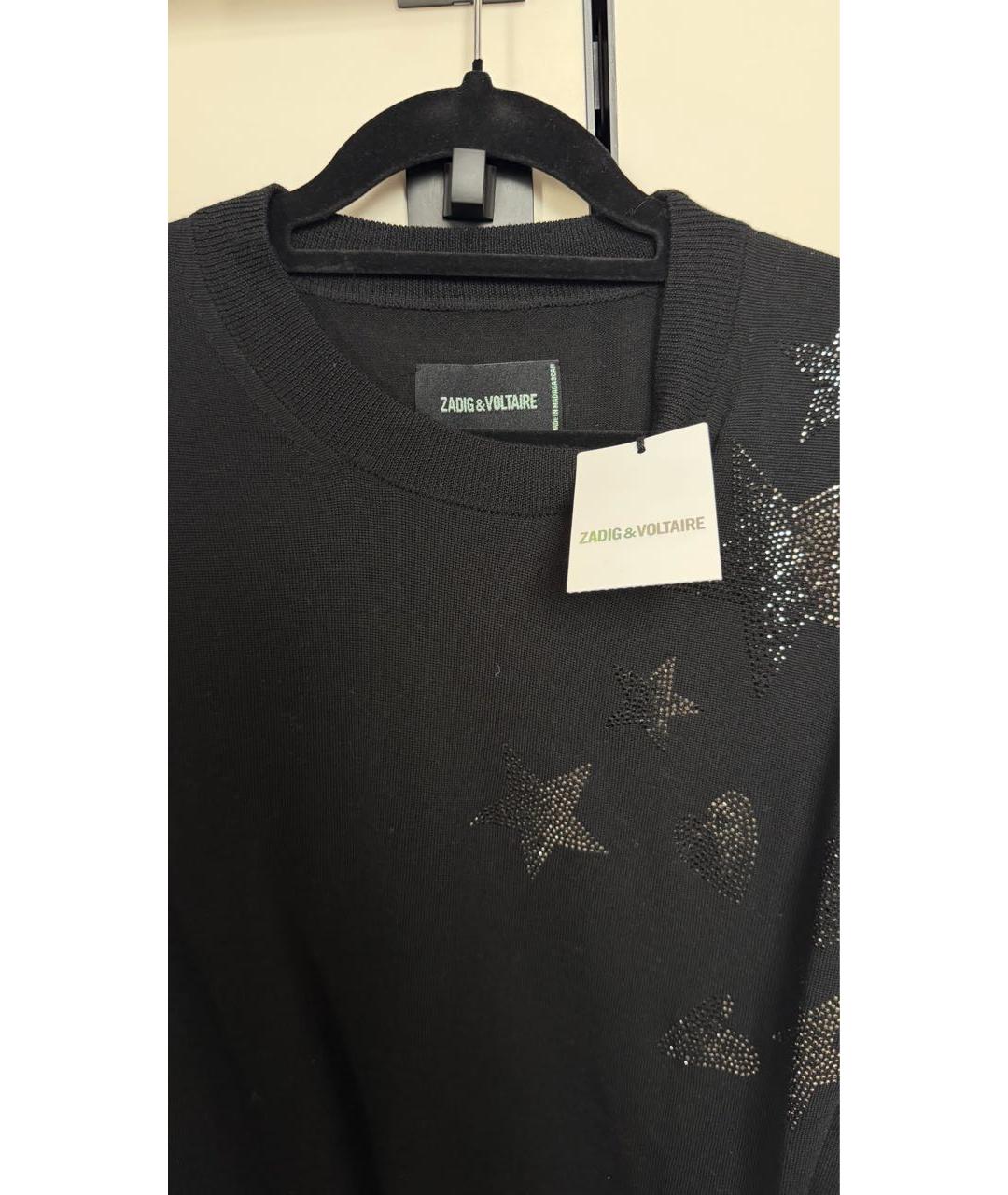 ZADIG & VOLTAIRE Черный кашемировый джемпер / свитер, фото 3