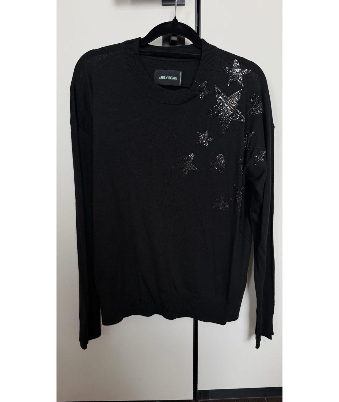 ZADIG & VOLTAIRE Черный кашемировый джемпер / свитер, фото 5