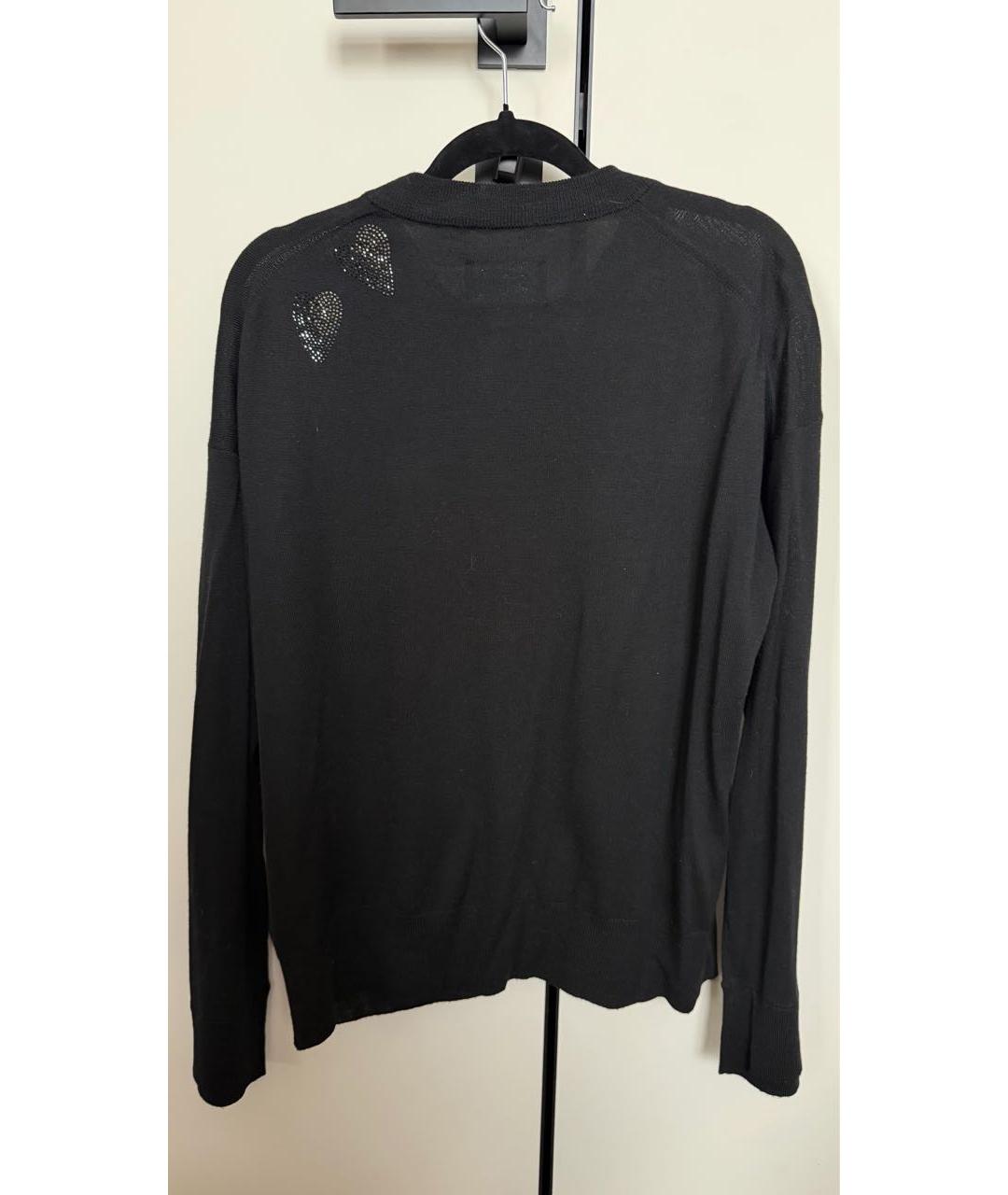 ZADIG & VOLTAIRE Черный кашемировый джемпер / свитер, фото 2