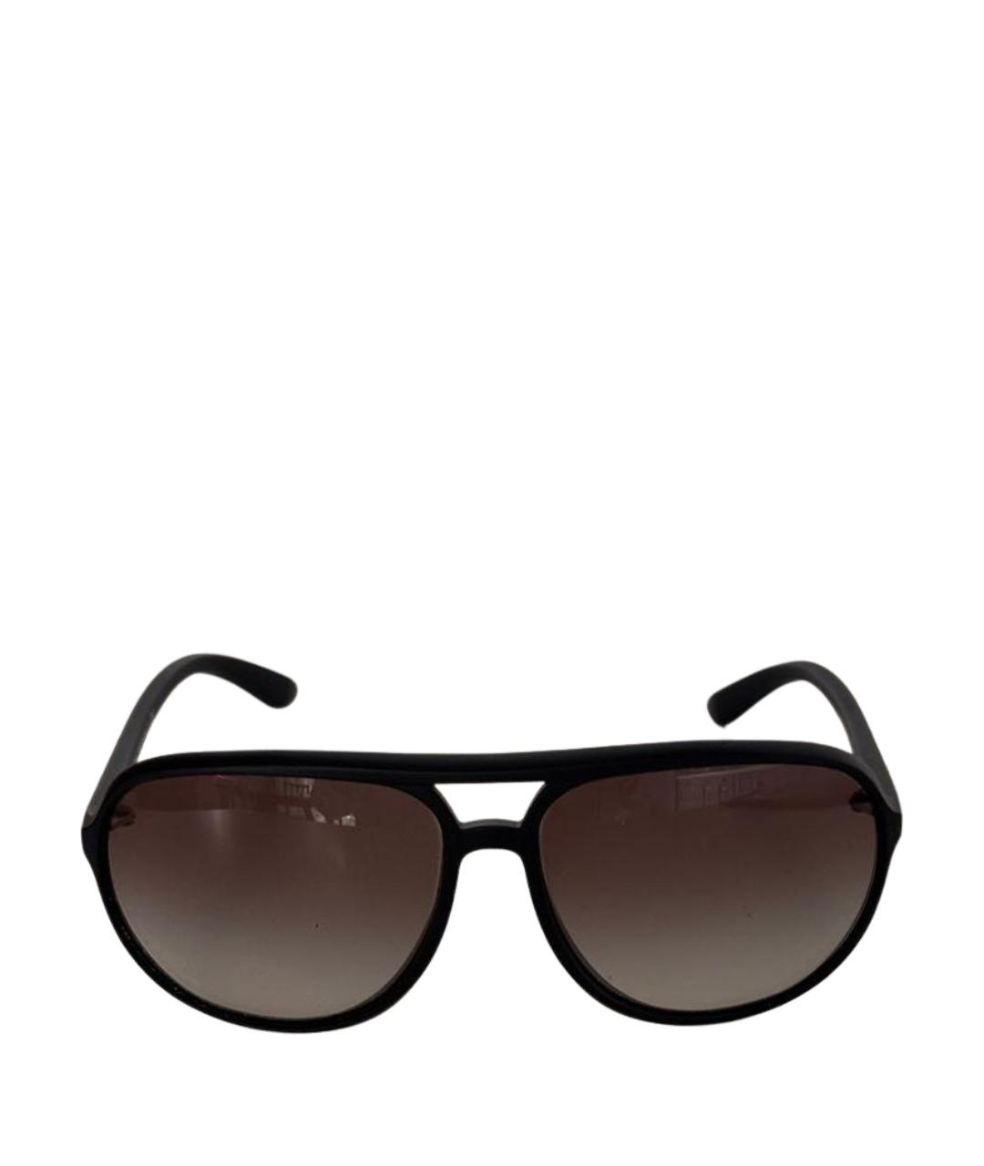PRADA Черные пластиковые солнцезащитные очки, фото 1