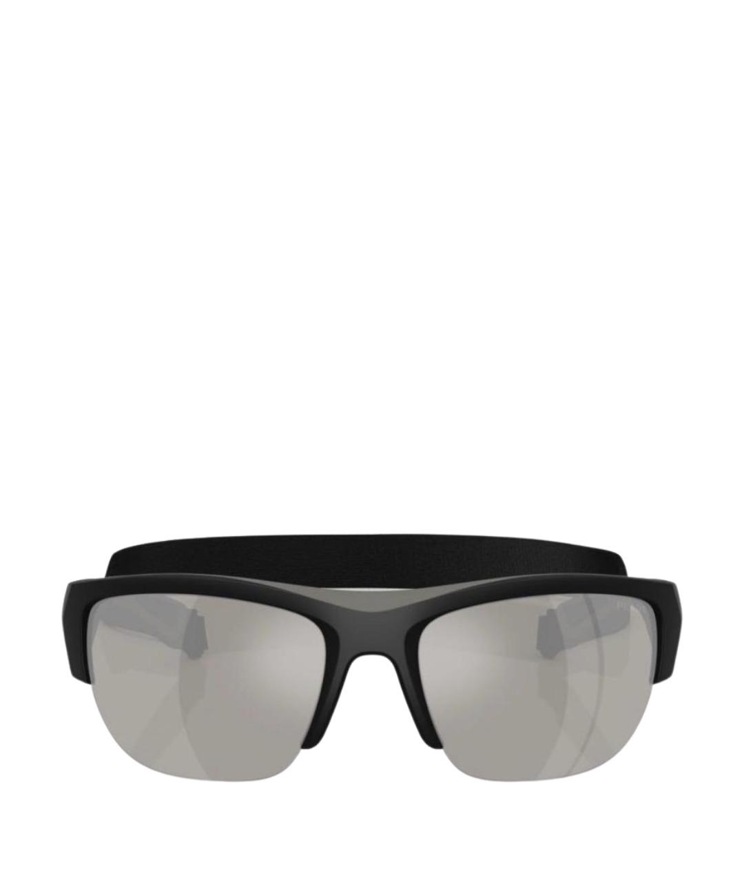 PRADA Черные пластиковые солнцезащитные очки, фото 1
