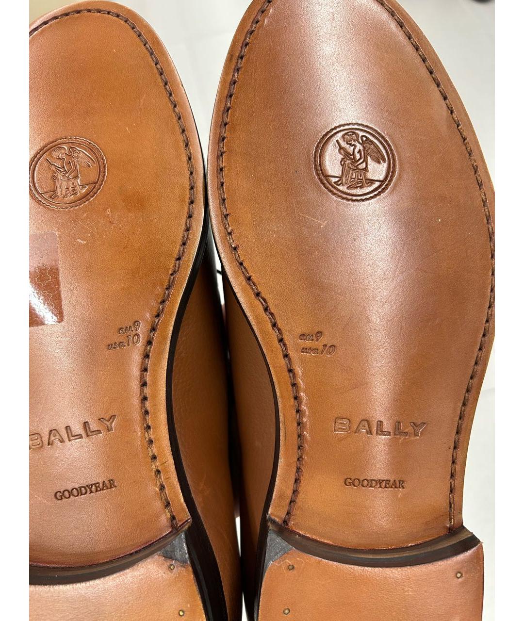 BALLY Коричневые кожаные лоферы, фото 5