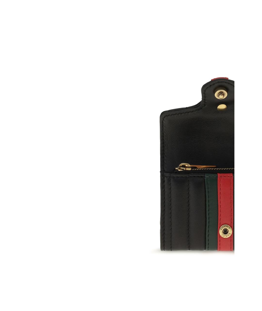 GUCCI Черный кожаный кошелек, фото 3