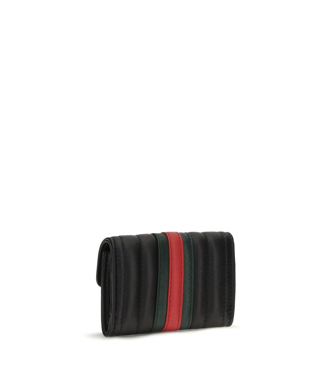 GUCCI Черный кожаный кошелек, фото 2