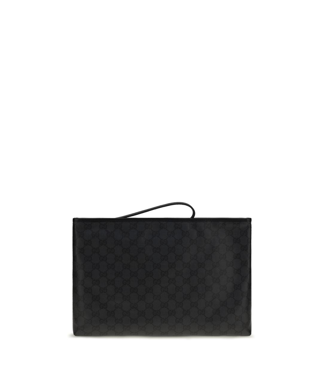 GUCCI Черная папка для документов из канвы, фото 1