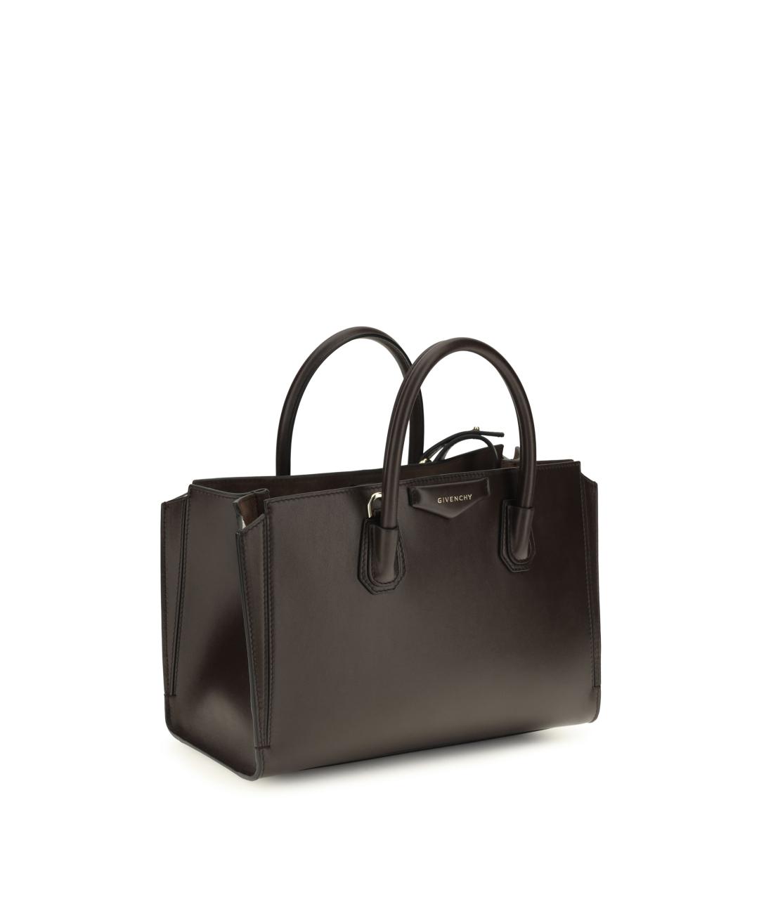 GIVENCHY Коричневая кожаная сумка тоут, фото 2