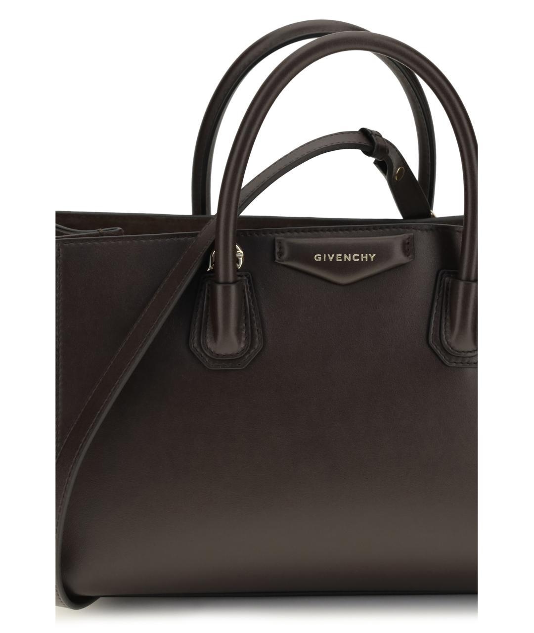 GIVENCHY Коричневая кожаная сумка тоут, фото 4
