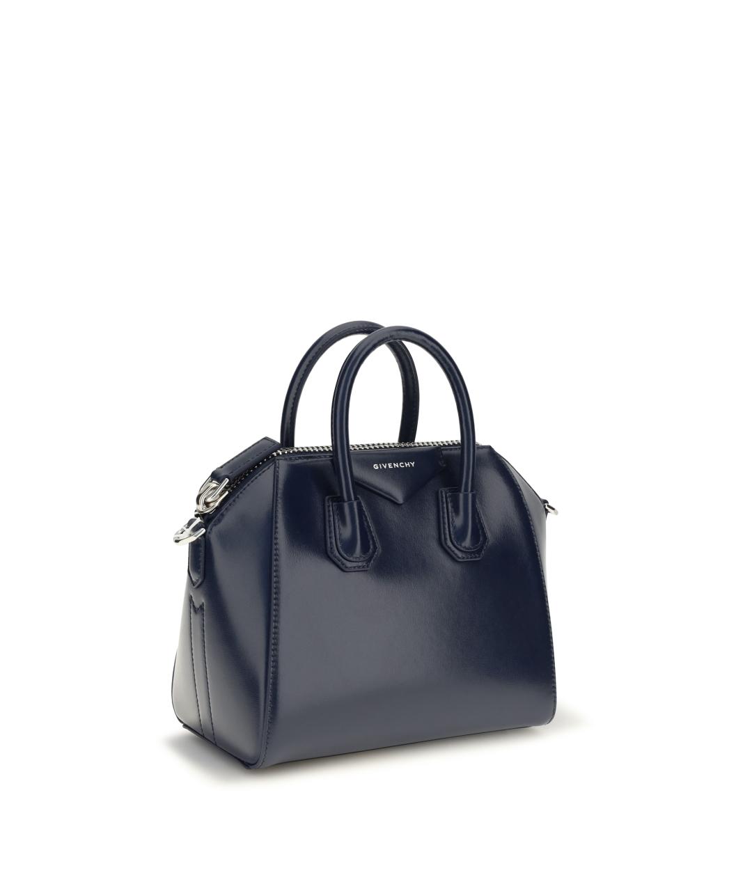 GIVENCHY Синяя кожаная сумка тоут, фото 2