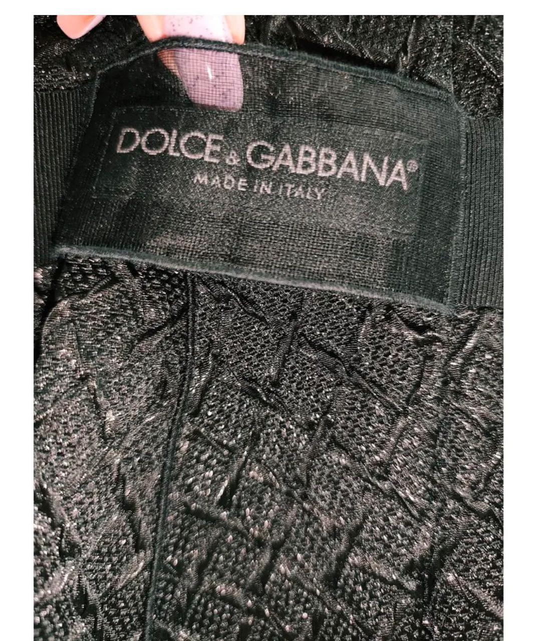 DOLCE&GABBANA Черный хлопко-эластановый корсет, фото 4