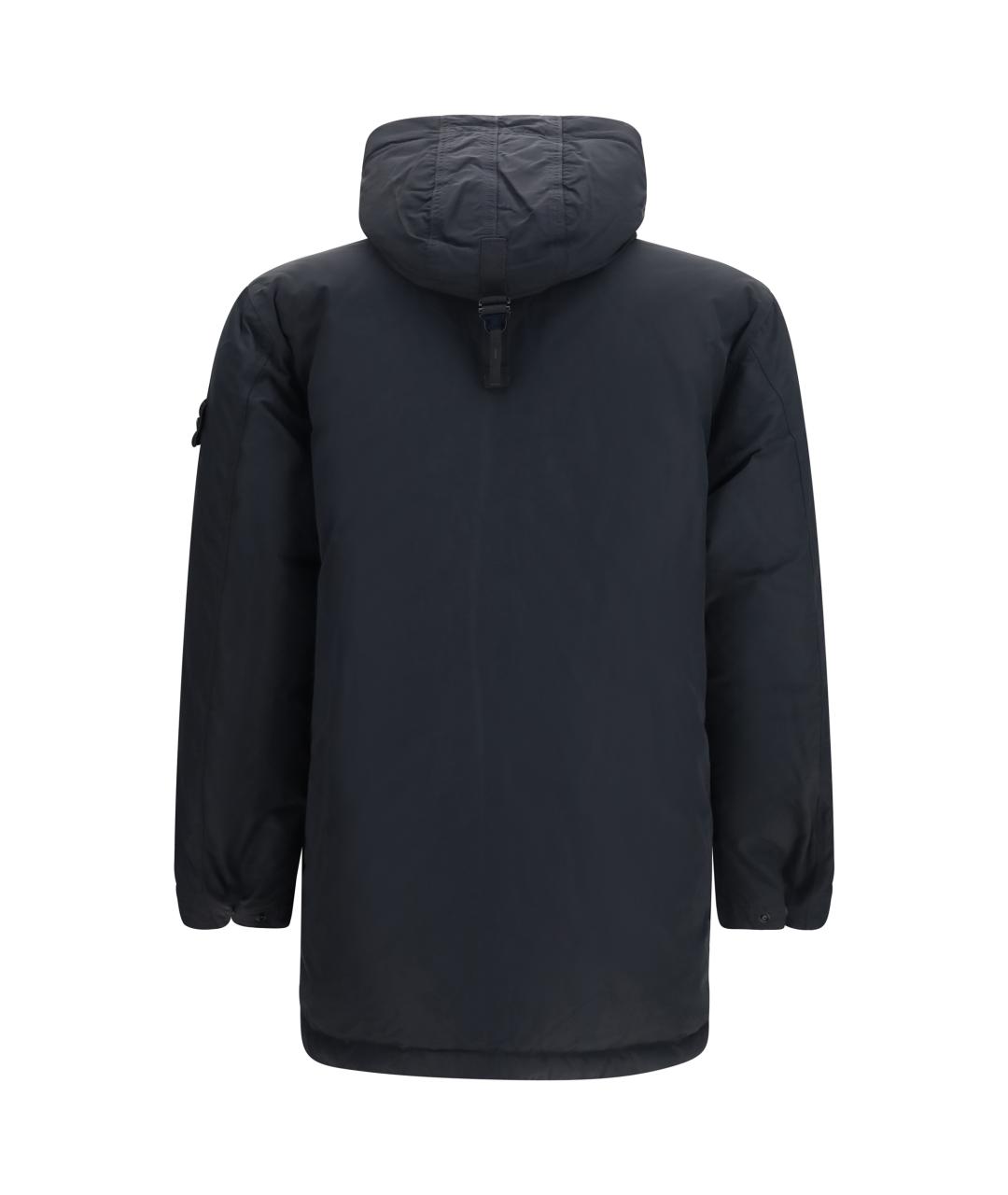 STONE ISLAND Черная полиэстеровая парка, фото 2