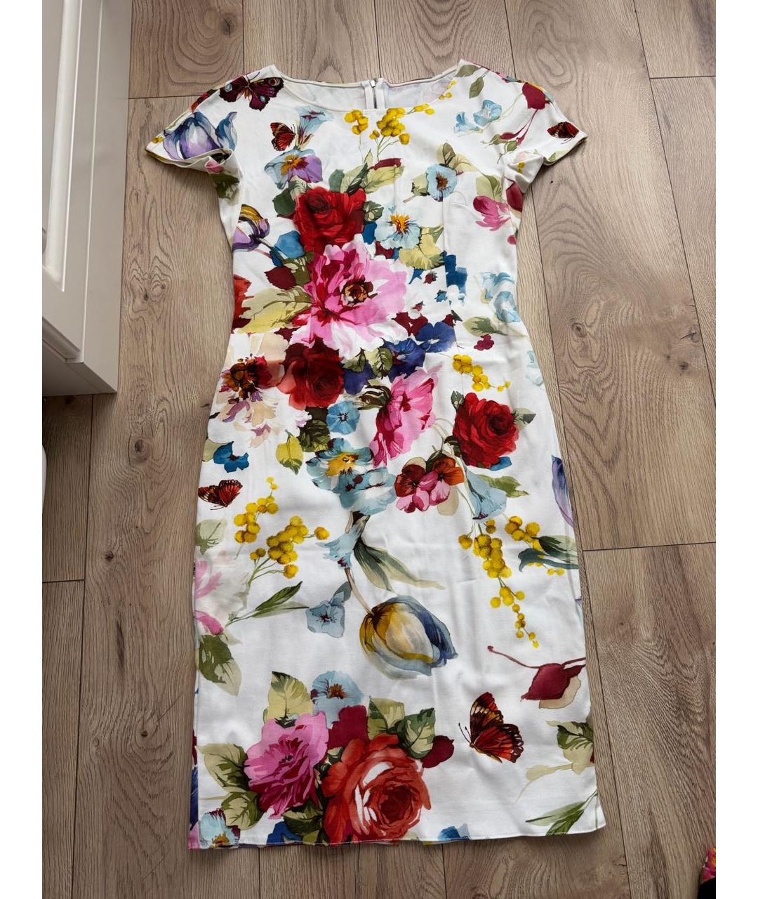 DOLCE&GABBANA Мульти хлопковое повседневное платье, фото 9