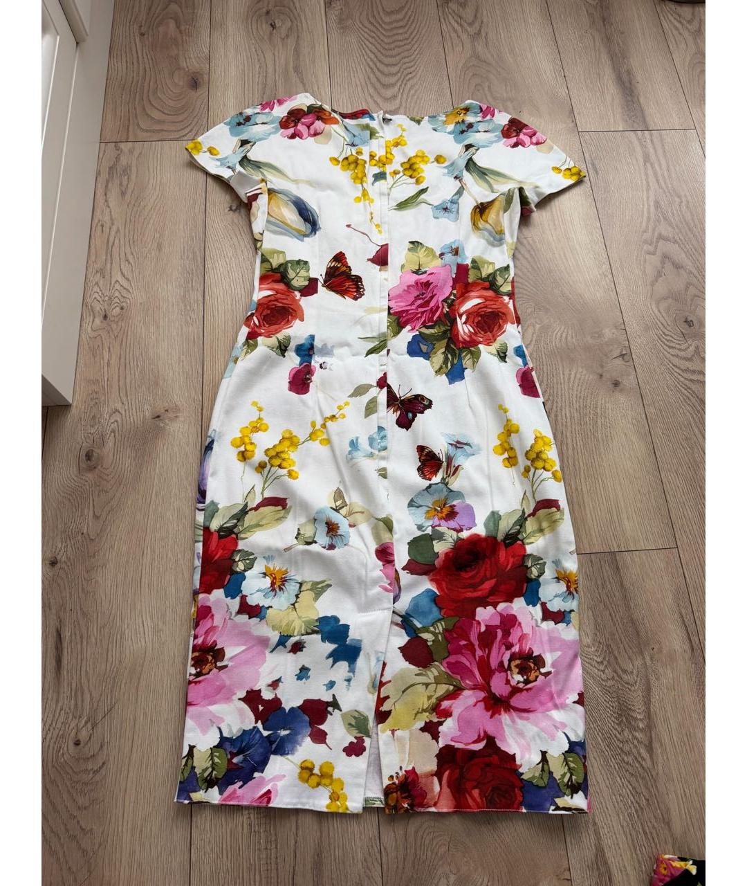 DOLCE&GABBANA Мульти хлопковое повседневное платье, фото 7