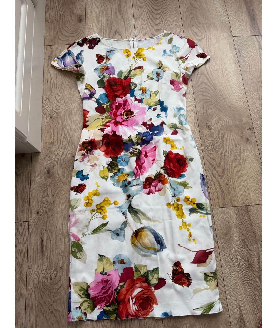DOLCE&GABBANA Мульти хлопковое повседневное платье, фото 2