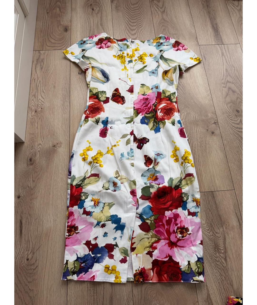 DOLCE&GABBANA Мульти хлопковое повседневное платье, фото 3