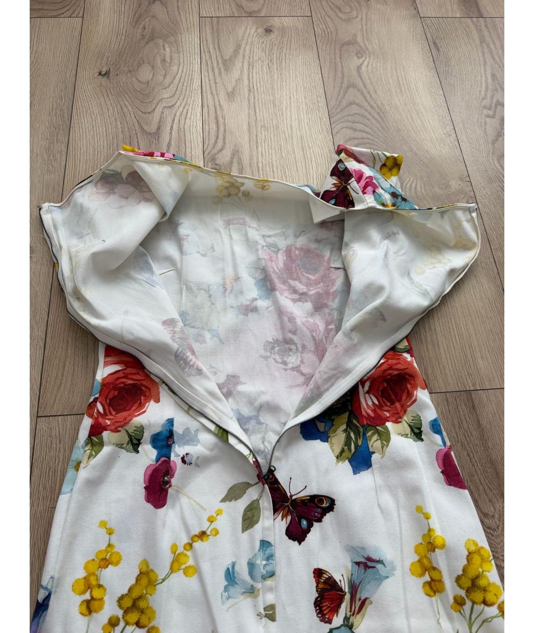 DOLCE&GABBANA Мульти хлопковое повседневное платье, фото 5