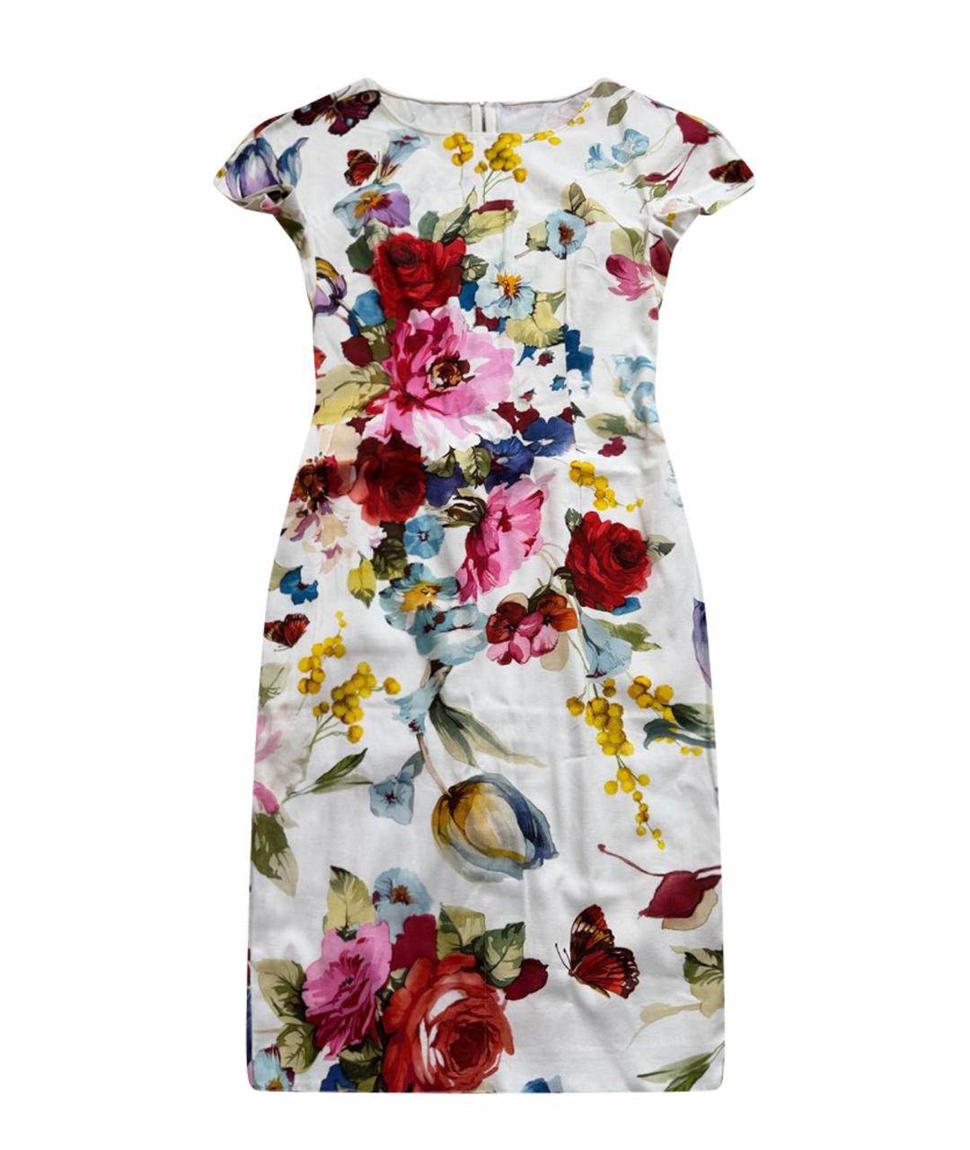 DOLCE&GABBANA Мульти хлопковое повседневное платье, фото 1