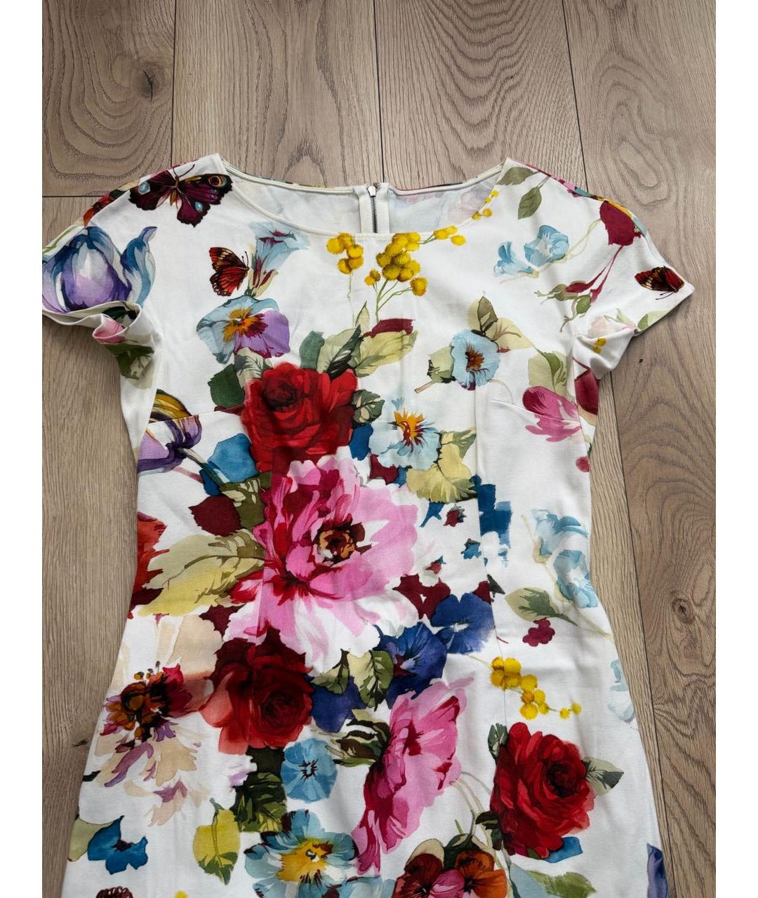 DOLCE&GABBANA Мульти хлопковое повседневное платье, фото 8