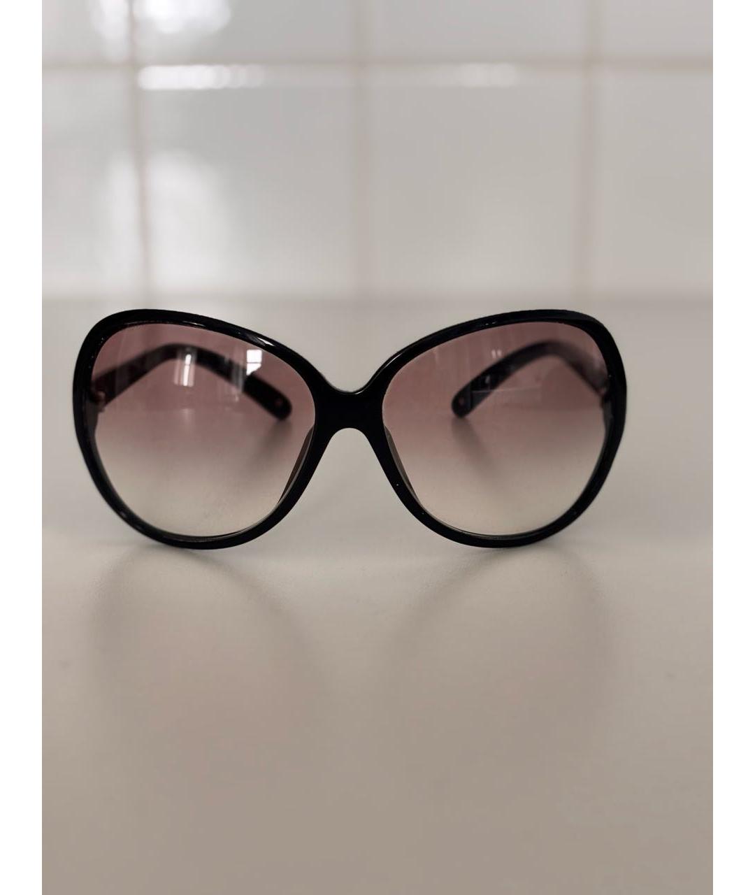 PRADA Черные пластиковые солнцезащитные очки, фото 5