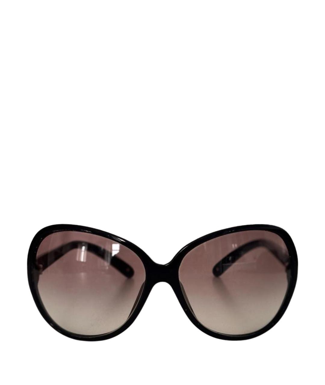 PRADA Черные пластиковые солнцезащитные очки, фото 1