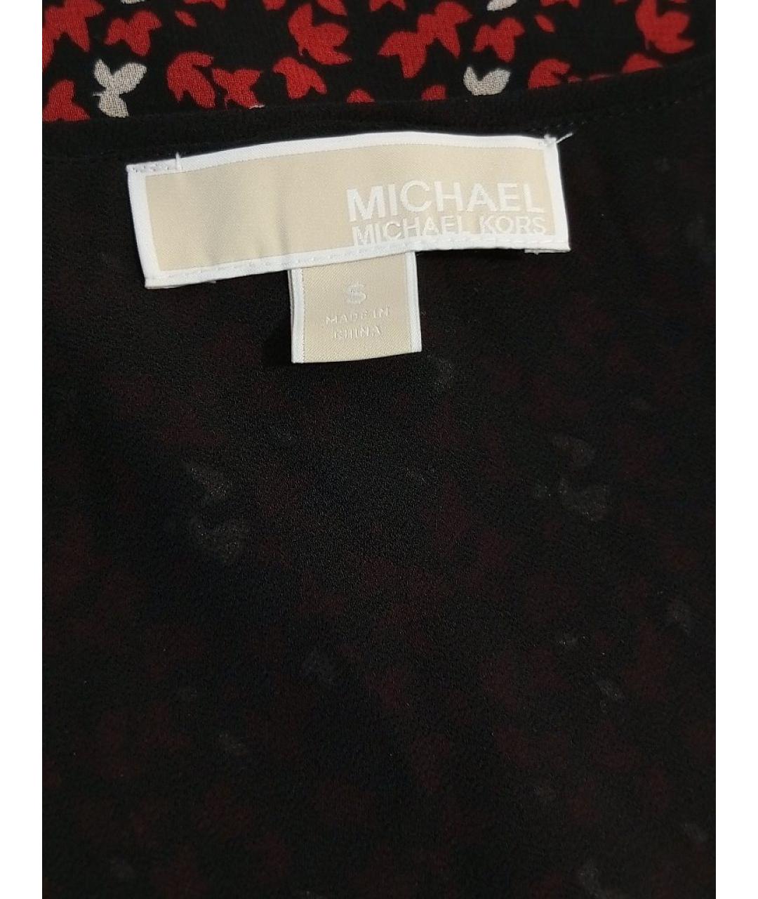 MICHAEL KORS Красное шифоновое вечернее платье, фото 3