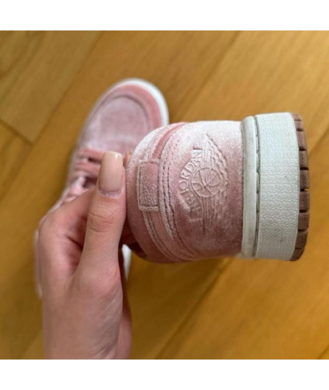 NIKE Розовые бархатные кеды, фото 3