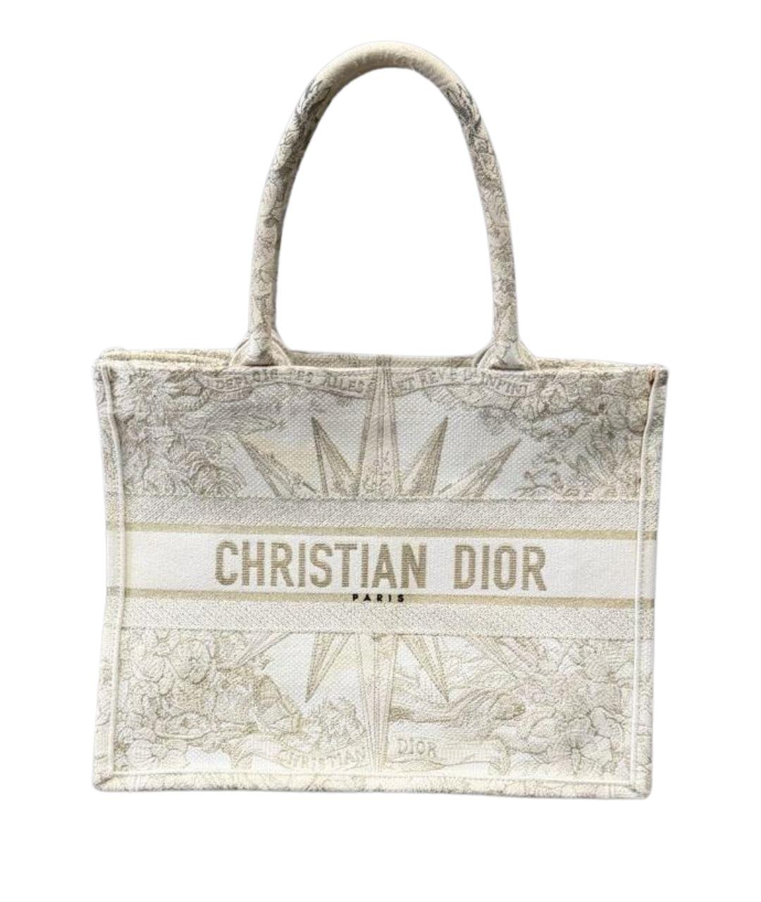 CHRISTIAN DIOR Бежевая пляжная сумка, фото 1