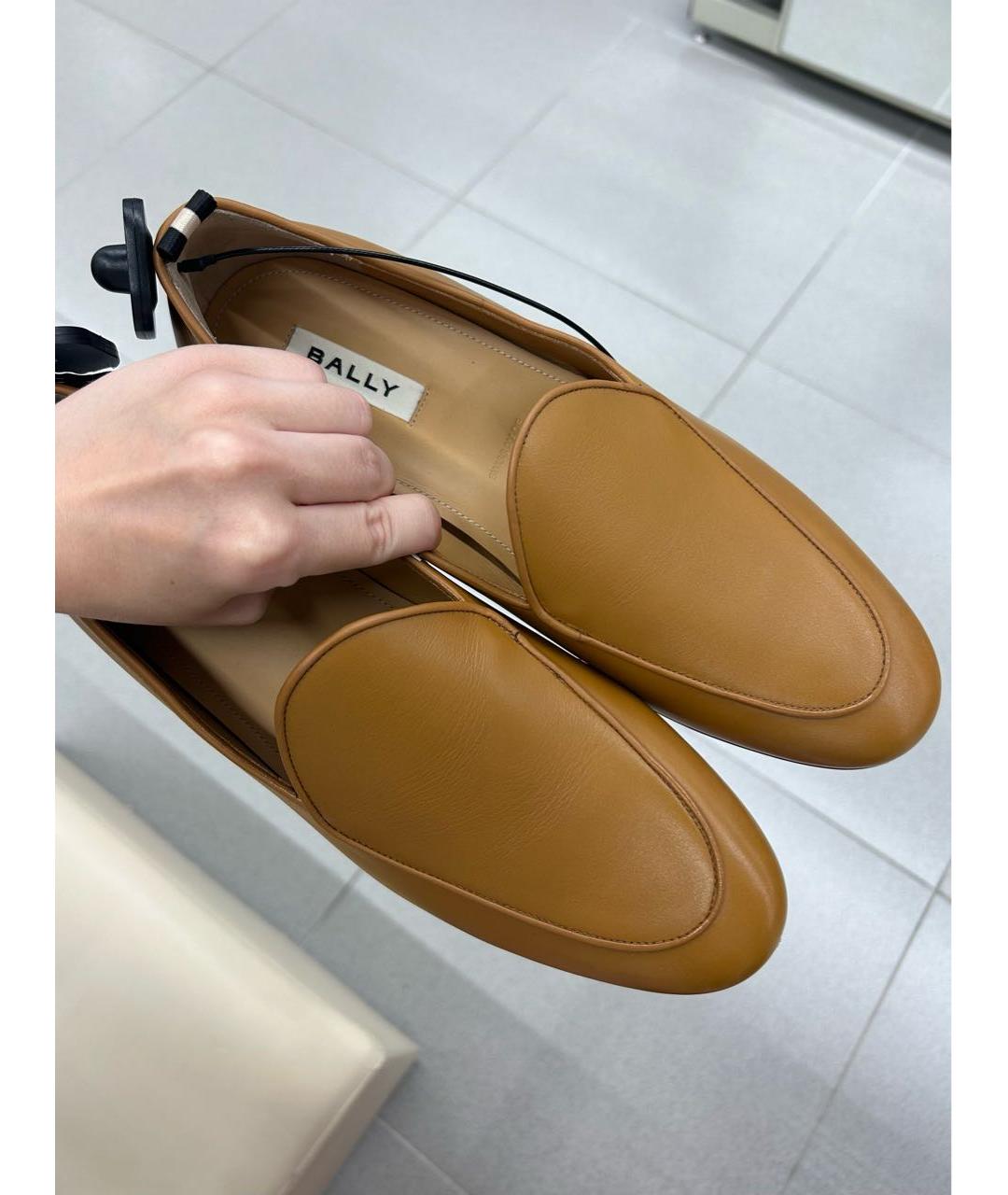 BALLY Коричневые кожаные лоферы, фото 2