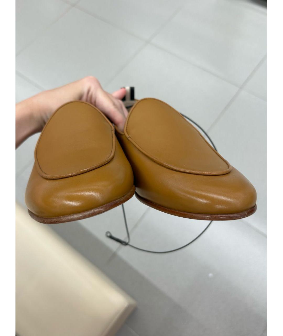 BALLY Коричневые кожаные лоферы, фото 3
