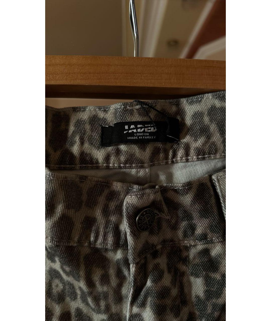JADED LONDON Коричневые хлопковые прямые джинсы, фото 4